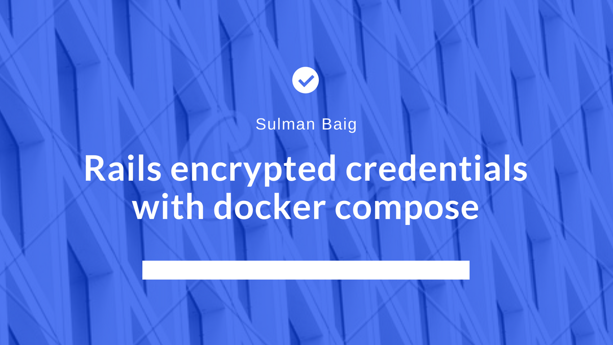 Rails encrypted credentials with docker compose