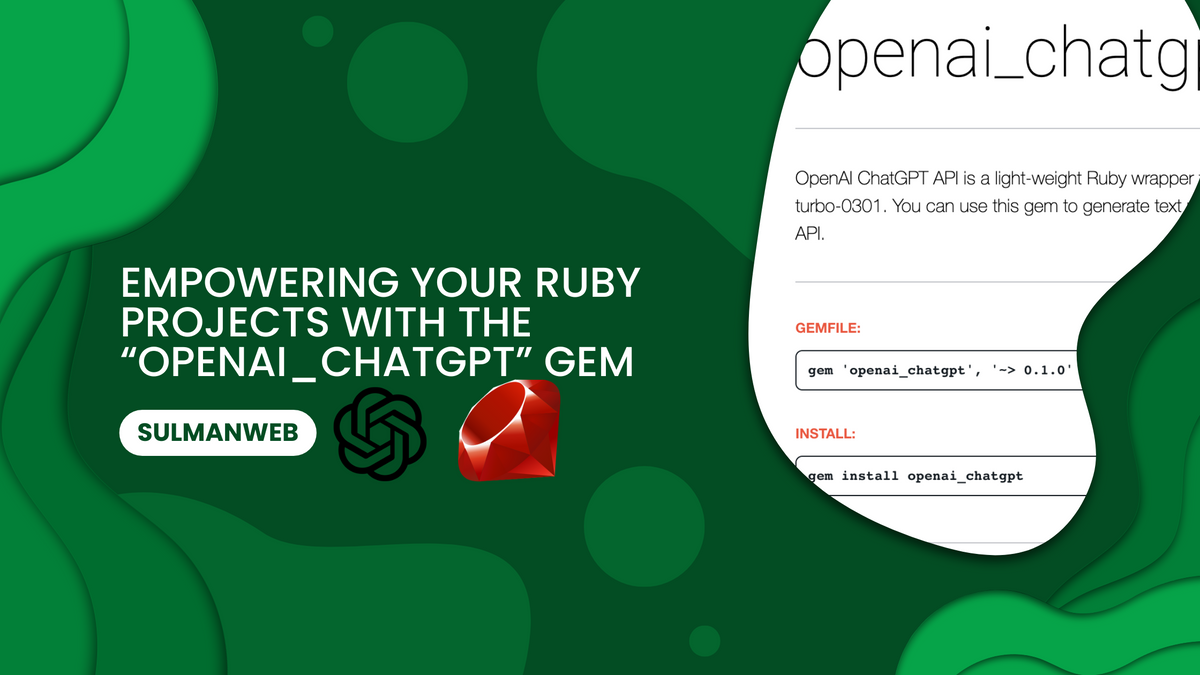 Empowering Your Ruby Projects with the “openai_chatgpt” gem